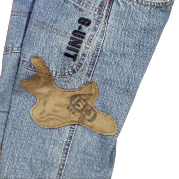 G-Unit Boy's Graphic Camo Straight Blue Denim Jeans - Picture 3 of 5